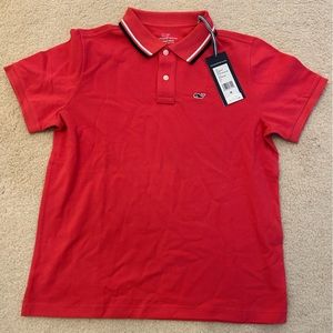 Vineyard Vines Sailors Red Stripes Heritage Polo Size M